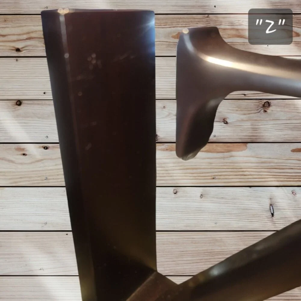 Pair Dark Wood Bookends - Alphabet - Lowercase A -Z - Vintage IKEA - 10